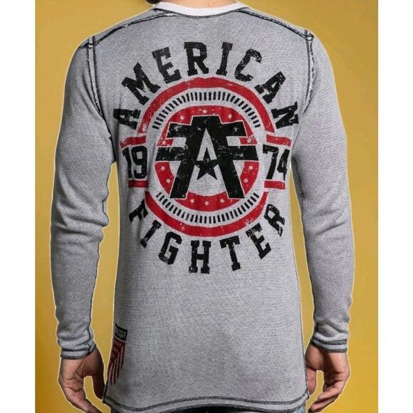 AMERICAN FIGHTER Mens REVERSIBLE THERMAL BRADLEY Athletic Biker 3XL NWT A116 - Picture 3 of 6
